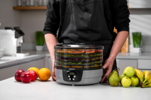 Dryer for products Ardesto FDB-532TTC, 250W, pallets -5x3cm, diameter-32cm, max-70°С, timer, electronic control, plastic, white