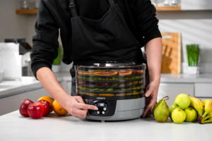 Dryer for products Ardesto FDB-532TTC, 250W, pallets -5x3cm, diameter-32cm, max-70°С, timer, electronic control, plastic, white