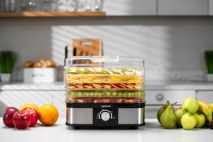 Ardesto dryer for products FDB-52832B, 245W, pallets -5x3cm, max-70°С, temperature adjustment, plastic, black+inox