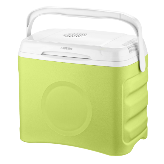 Холодильник дорожній ARDESTO, 2в1, 25л, 220/12В, підігрів 55°C, охолодження 18-20°C, USB-порт, 4.8кг, салатовий