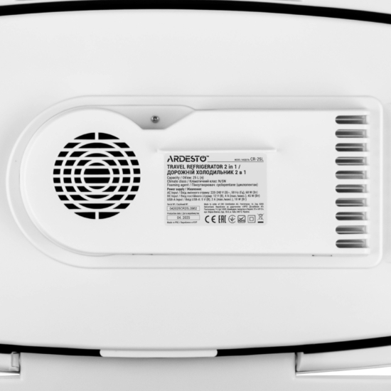 Холодильник дорожній ARDESTO, 2в1, 25л, 220/12В, підігрів 55°C, охолодження 18-20°C, USB-порт, 4.8кг, салатовий