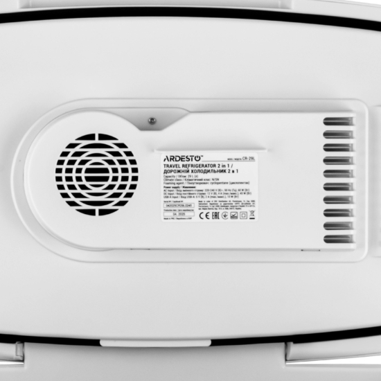 Холодильник дорожній ARDESTO, 2в1, 29л, 220/12В, підігрів 55°C, охолодження 18-20°C, USB-порт, 5кг, салатовий