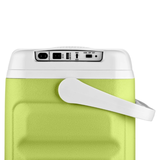Холодильник дорожній ARDESTO, 2в1, 29л, 220/12В, підігрів 55°C, охолодження 18-20°C, USB-порт, 5кг, салатовий