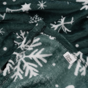 Плед ARDESTO Christmas Flannel 160х200см, 100% поліестер, ялинки