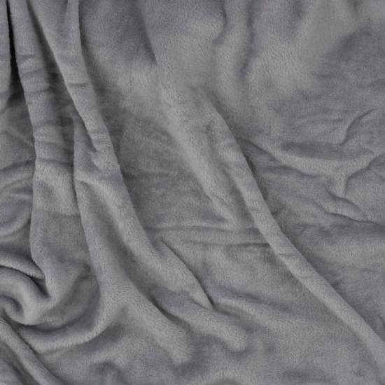 Flannel blanket ARDESTO 200х220cm, 100% polyester, light grey