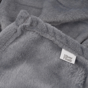 Flannel blanket ARDESTO 200х220cm, 100% polyester, light grey