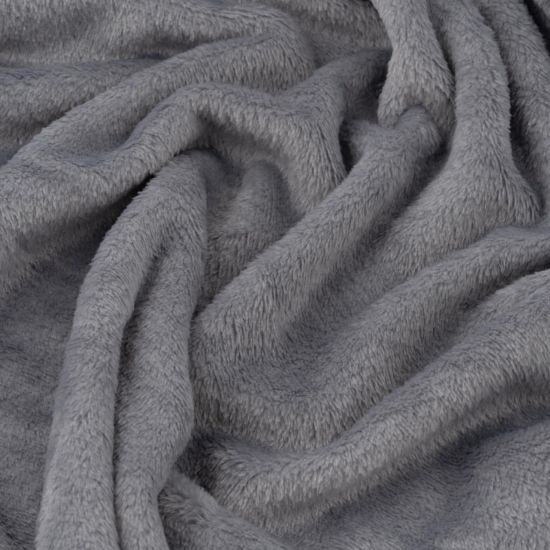 Flannel blanket ARDESTO 200х220cm, 100% polyester, light grey
