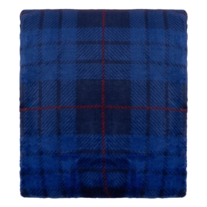 Flannel blanket ARDESTO 160x200cm, 100% polyester, blue tartan