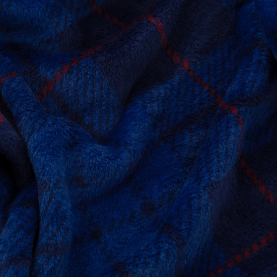 Flannel blanket ARDESTO 160x200cm, 100% polyester, blue tartan