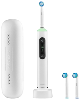 Щітка зубна електр. Ardesto, ETB-ID114W, 10т. колив/хв, насадок-3, з дісплеєм, IPX7, білий