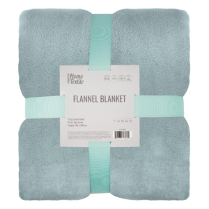 Flannel blanket ARDESTO 160x200cm, 100% polyester, turquoise