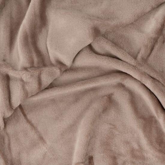 Flannel blanket ARDESTO 160x200cm, 100% polyester, beige