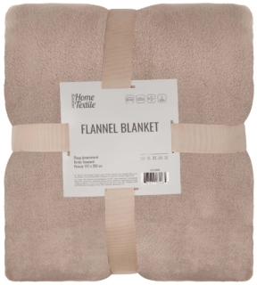 Плед ARDESTO Flannel 160х200см, 100% полиэстер, бежевый