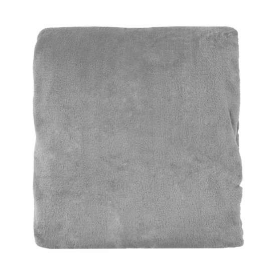Flannel blanket ARDESTO 160x200cm, 100% polyester, light grey