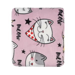 Flannel blanket ARDESTO 160x200cm, 100% polyester, cats
