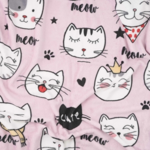 Flannel blanket ARDESTO 160x200cm, 100% polyester, cats
