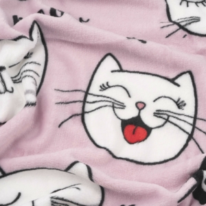 Flannel blanket ARDESTO 160x200cm, 100% polyester, cats