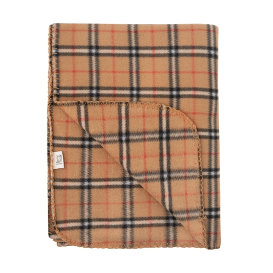 Плед ARDESTO Fleece 130×160см, 100% поліестер, клітинка, бежевий