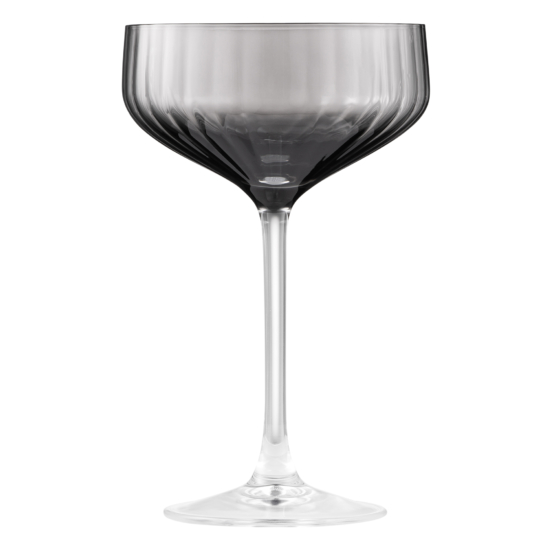 Набор бокалов для шампанского ARDESTO Black Mars Alcor 330мл, 2шт, стекло, серый