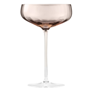 Champagne glasses set ARDESTO Black Mars Altair 260ml, 2pcs, glass, golden