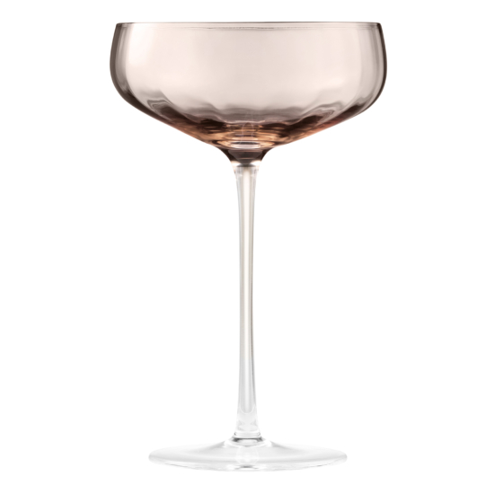 Набір келихів для шампанського ARDESTO Black Mars Altair 260мл, 2шт, скло, золотистий