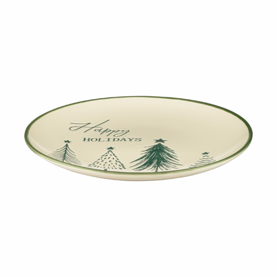 Ardesto Plate Christmas New Year’s, 21cm, ceramic