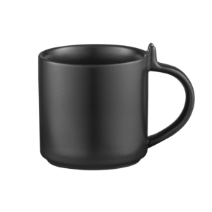 Ardesto Set cup and saucer, 250ml, new bone china, black