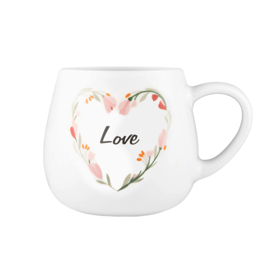 Чашка Ardesto Love, 390мл, порцеляна, багатокольоровий