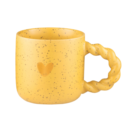 Ardesto Mug My heart, 300ml, ceramic, yellow