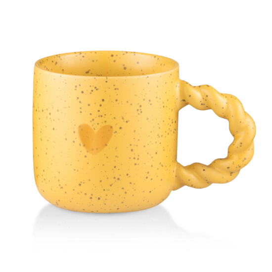 Ardesto Mug My heart, 300ml, ceramic, yellow