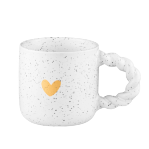 Чашка ARDESTO My heart, 300мл, керамика, серый светлый