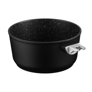 Saucepan with glass lid ARDESTO Gemini Bari, 1.3l, aluminum, black