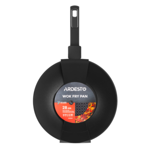 WOK Fry pan ARDESTO Gemini Lucca 28cm, aluminium, black