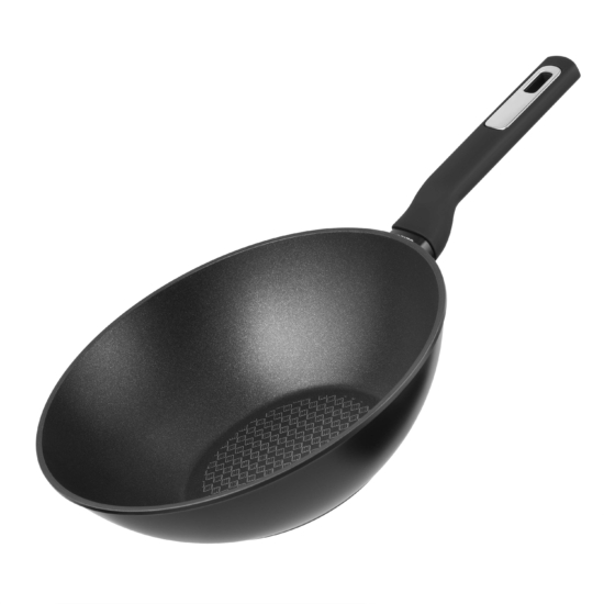 Сковорода ВОК ARDESTO Gemini Lucca, 28см, алюминий, черный