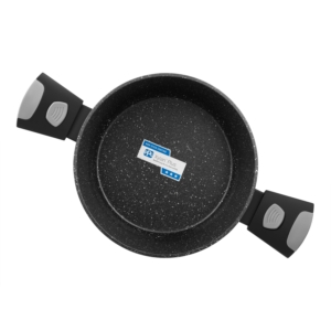 Каструля зі скляною кришкою ARDESTO Gemini Bari, 2.5л, алюміній, чорний