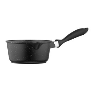 Ківш зі скляною кришкою ARDESTO Gemini Anzio, 1.2л, алюміній, чорний