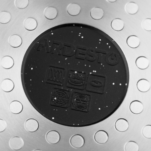 Ківш зі скляною кришкою ARDESTO Gemini Anzio, 1.2л, алюміній, чорний