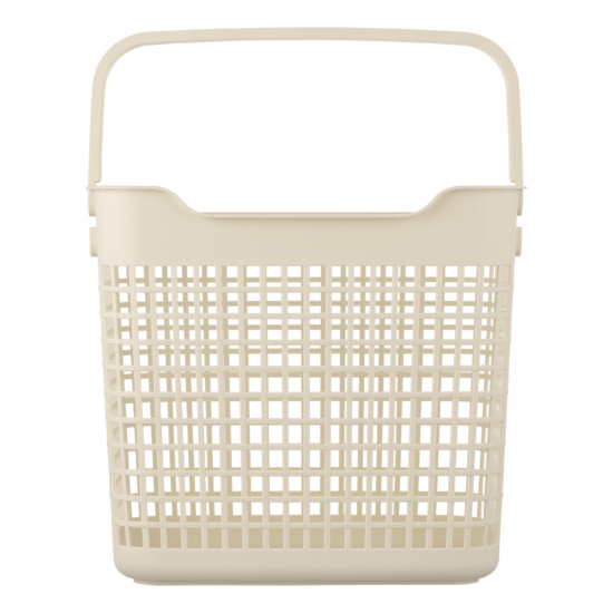 ARDESTO Laundry basket 38×29.5x33cm, 26l, plastic PP, beige