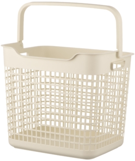 ARDESTO Laundry basket 38×29.5x33cm, 26l, plastic PP, beige