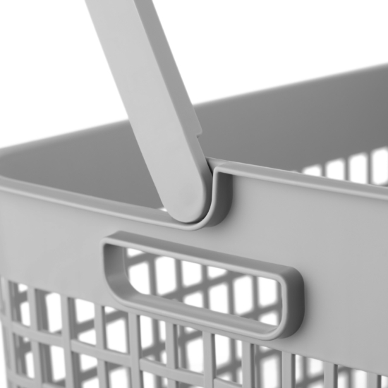 ARDESTO Laundry basket 38×29.5x33cm, 26l, plastic PP, grey