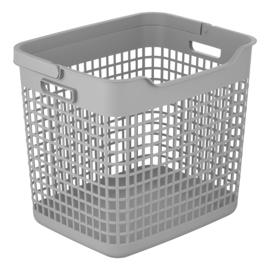 ARDESTO Laundry basket 38×29.5x33cm, 26l, plastic PP, grey