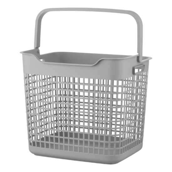 ARDESTO Laundry basket 38×29.5x33cm, 26l, plastic PP, grey