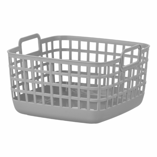 Storage basket ARDESTO 20.6x20x12.4cm, 3l, plastic PP, grey