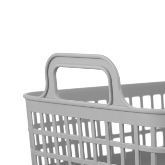 Storage basket ARDESTO 33x22x16.3cm, 7l, plastic PP, grey