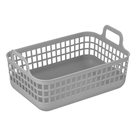 Storage basket ARDESTO 33x22x16.3cm, 7l, plastic PP, grey