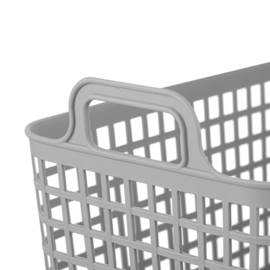 Кошик для зберігання ARDESTO 33×22.5×25.2см, 12.5л, пластик PP, cірий