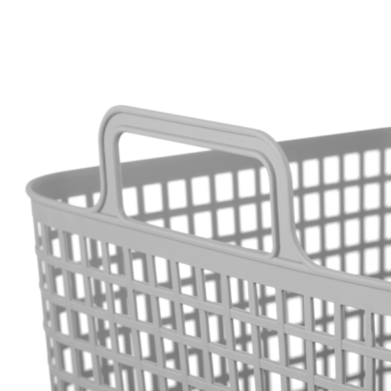 Storage basket ARDESTO 39x37x34.5cm, 34l, plastic PP, grey