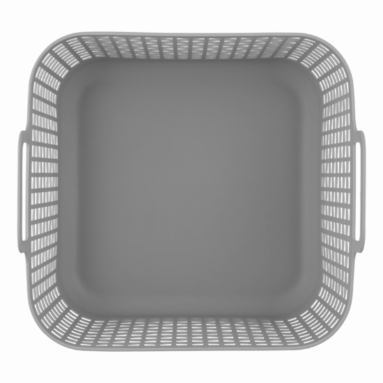 Storage basket ARDESTO 39x37x34.5cm, 34l, plastic PP, grey