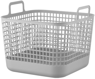 Кошик для зберігання ARDESTO 39x37x34.5см, 34л, пластик PP, cірий