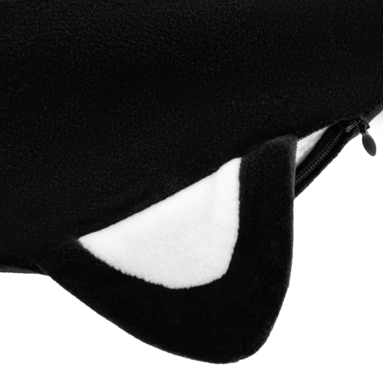 Neck pillow ARDESTO Travel Black Cat 30х30cm, polyurethane foam, black